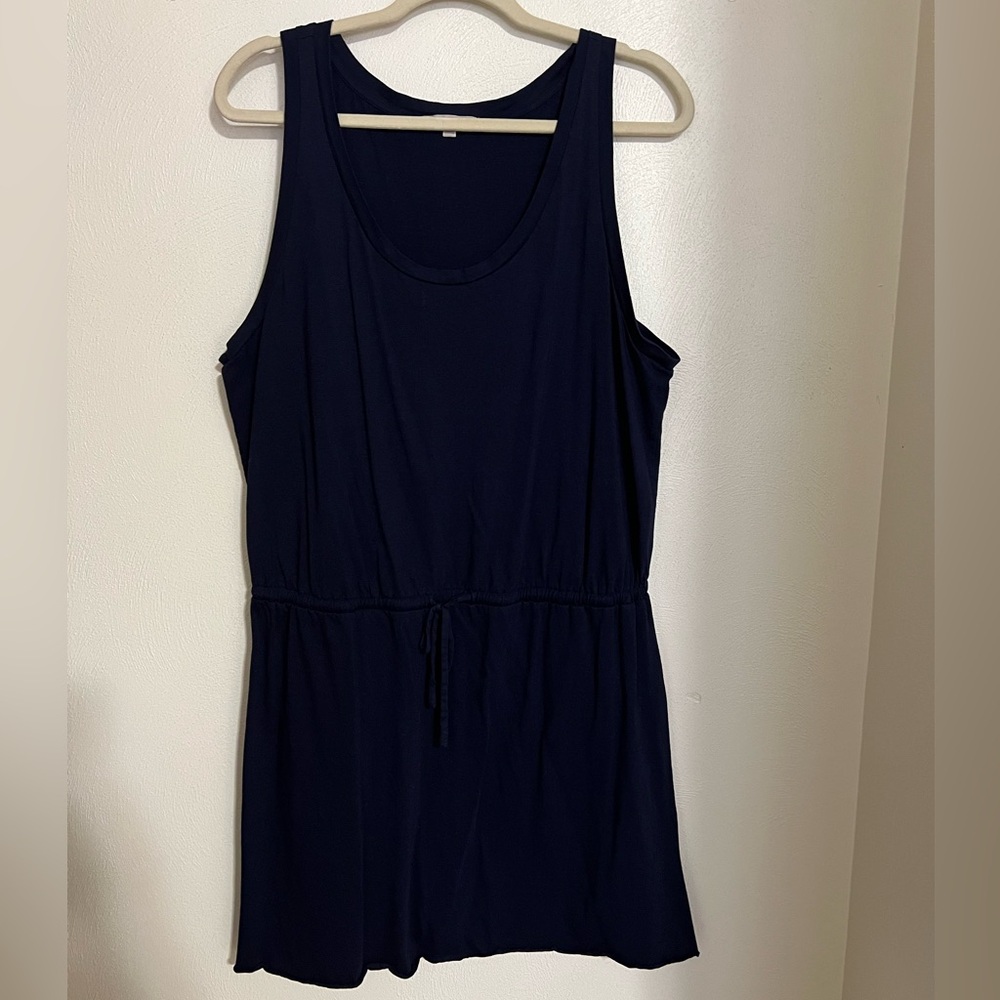 GAP Drawstring Sleeveless Summer Dress in Navy Women's Size XL‎